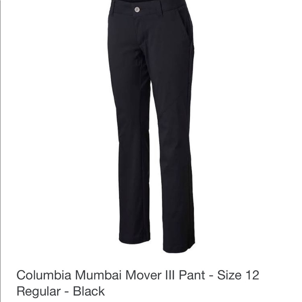 Columbia Mumbai Mover Pants III NWT size 12 black
